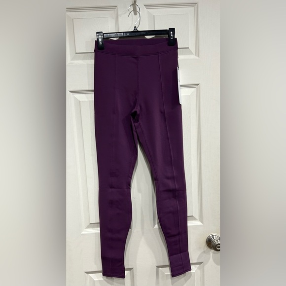 Alo Yog Women's Small Airbrush High-Waist Enso Legging Dark Plum NWT Seam Detail - Picture 1 of 10